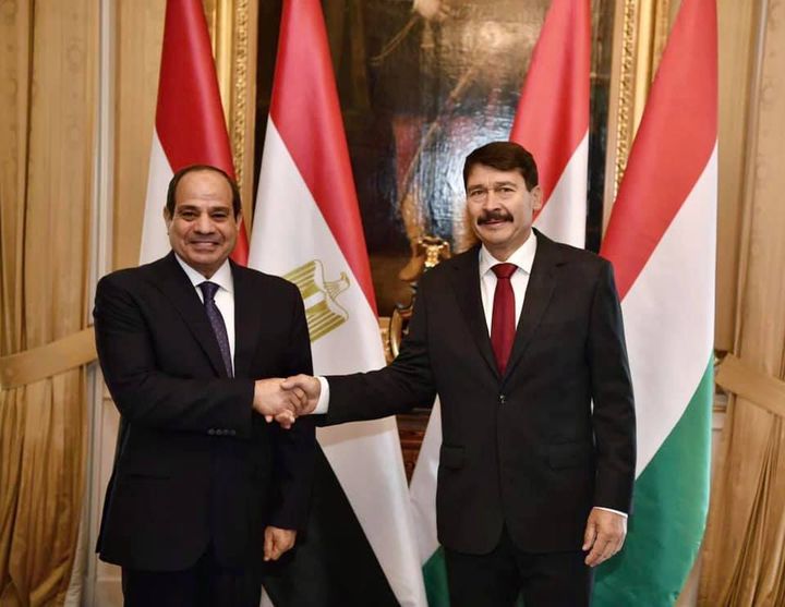 التقى السيد الرئيس عبد الفتاح السيسى اليوم مع رئيس جمهورية المجر يانوش أدير في مقر القصر الرئاسي ببودابست، 76385