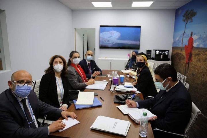 ضمن سلسلة الاجتماعات الثنائية لوزيرة البيئة بمؤتمر cop26 بجلاسكو : وزيرة البيئة تناقش مع نظيرتها التونسية 36994