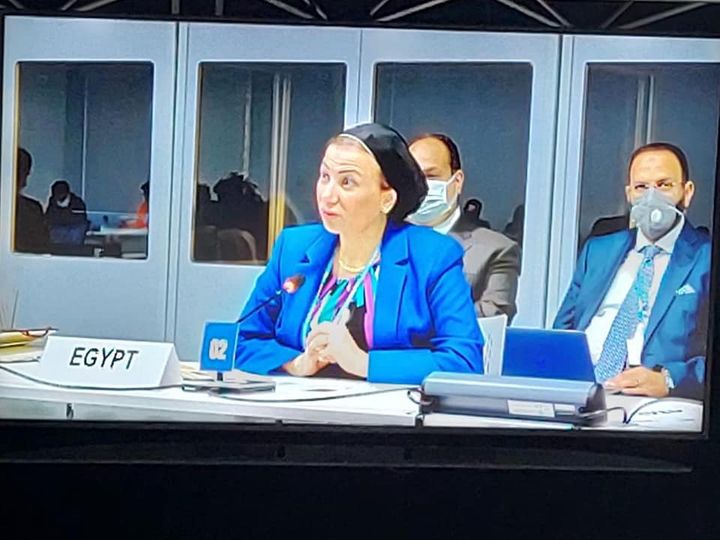 وزارة البيئة: على هامش مؤتمر الأطراف ال٢٦ للتغيرات المناخية: وزيرة البيئة والرئيس المشارك 42242