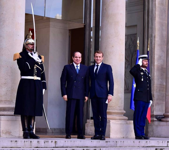 التقى السيد الرئيس عبد الفتاح السيسى اليوم في قصر الاليزيه بباريس مع الرئيس الفرنسي إيمانويل ماكرون 77880
