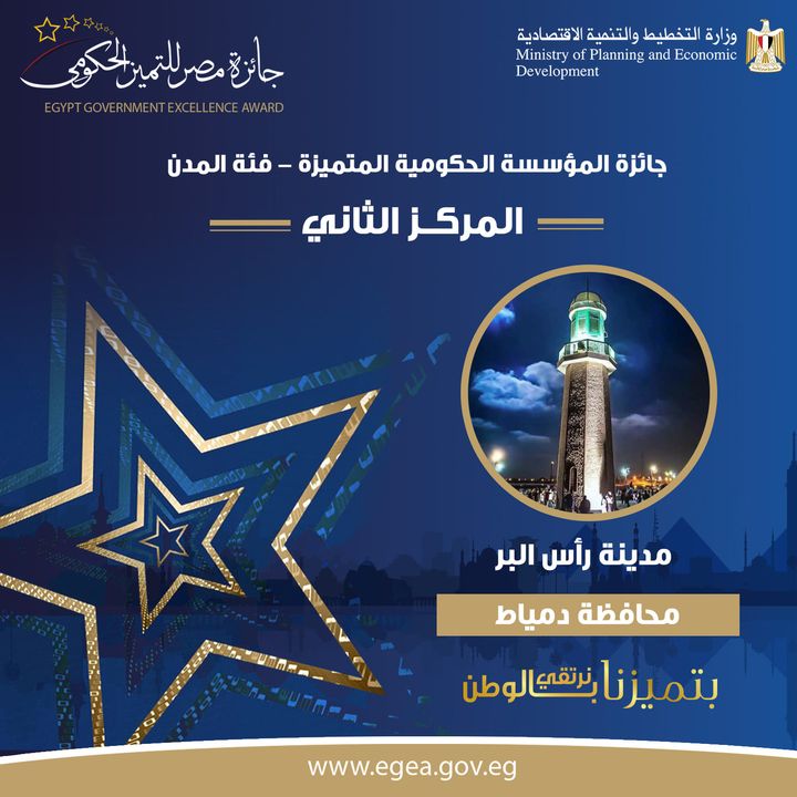 🏆 مدينة رأس البر - محافظة دمياط​ الحاصلة على المركز الثاني بجائزة المؤسسة الحكومية المتميزة 2020 - فئة المدن 78663