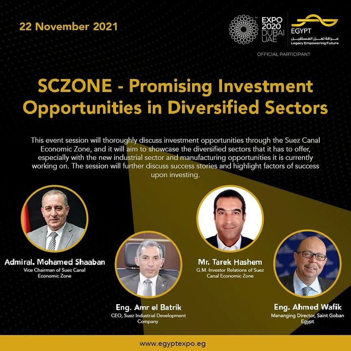 تتميز المنطقة الاقتصادية لقناة السويس (SCZONE) بفرص استثمارية في مختلف القطاعات؛ بمكانتها المتميزة التي يحددها 85197