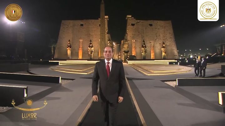 افتتاح طريق الكباش بالأقصر والذي يعتبر أكبر متحف مفتوح في العالم The opening of The Sphinx Avenue in Luxor, which is considered the largest 93689
