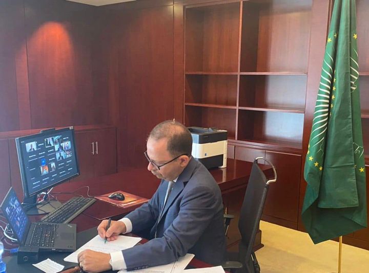 مصر تترأس لجنة المندوبين الدائمين لدى الاتحاد الإفريقي ***** ترأس السفير د 15136