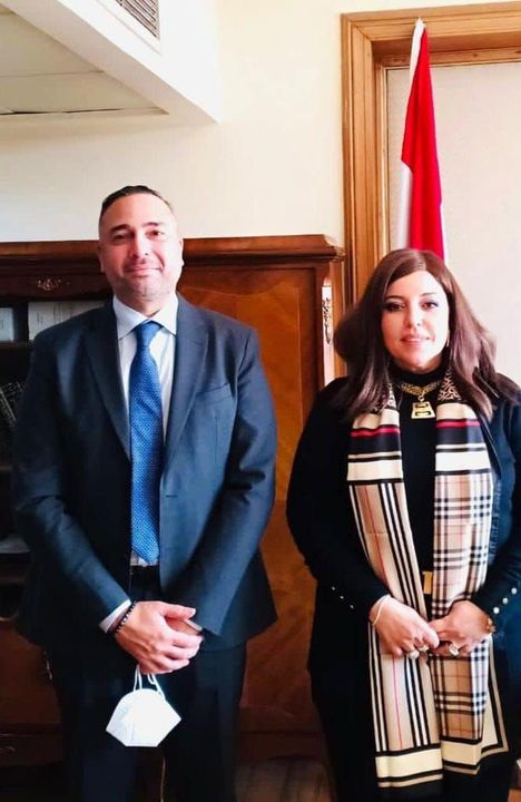 مساعد وزير الخارجية للشئون الأمريكية تلتقي أمين عام الغرفة التجارية العربية البرازيلية والمدير الإقليمي 20784