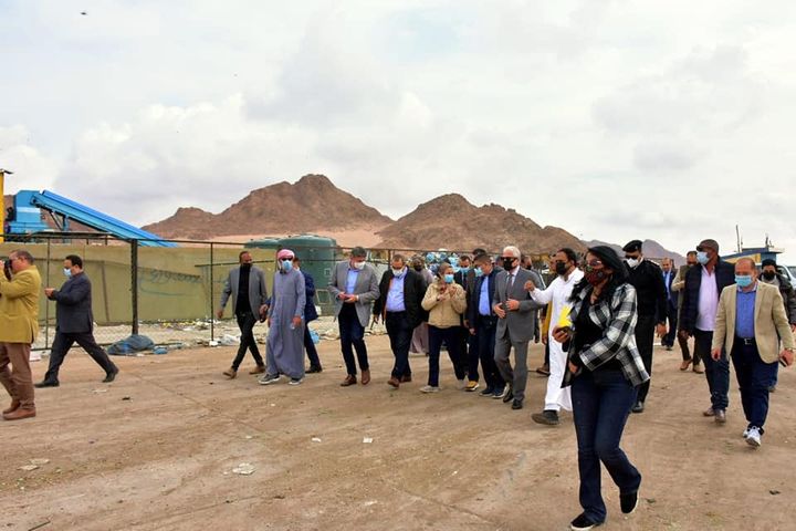 وزارة البيئة: وزيرة البيئة ومحافظ جنوب سيناء يتفقدان منظومة المعالجة والتخلص الحالية بمصنع 27237