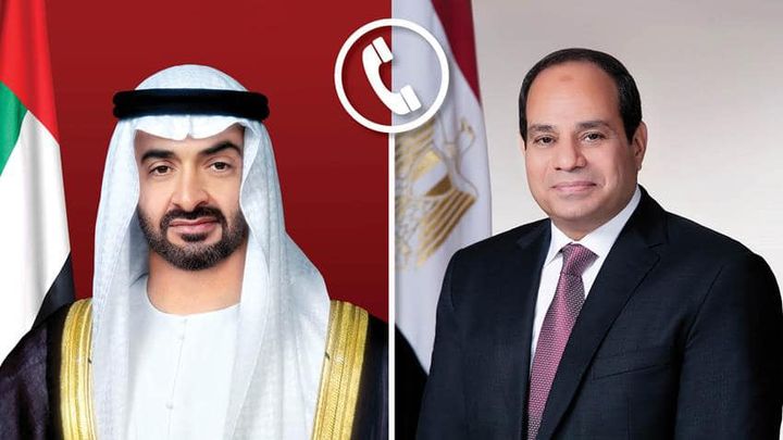 السيد الرئيس عبد الفتاح السيسي يتصل بالشيخ محمد بن زايد آل نهيان ولي عهد ابوظبي نائب القائد الاعلى للقوات 54759
