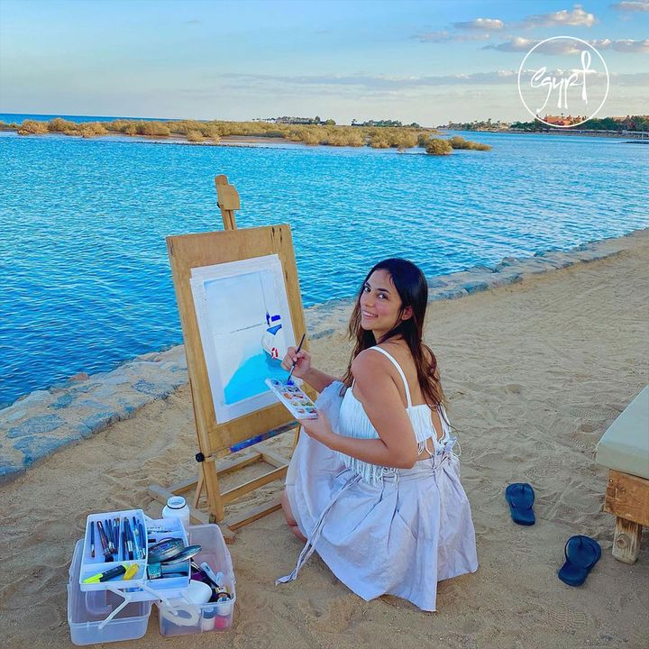 الجونة و جوها كفيلة انها تطلع موهبة الفنان اللي جواك و تخليك ترسم لوحة مفيش احلى منها الشتا في مصر غير الجو 57317