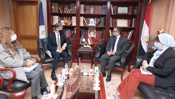 - وزير السياحة والآثار يلتقي الممثل المقيم للبرنامج الإنمائي للأمم المتحدة في مصر استقبل،اليوم، الدكتور 20962