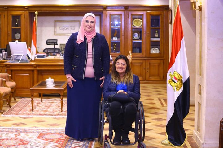 وزارة التضامن الاجتماعي: القباج تستقبل دكتور إيمان كريم المشرف العام على المجلس القومي 25130