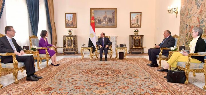 وزيرة خارجية المانيا تؤكد تقدير بلادها للدور الأخلاقي والانساني التي تقوم به مصر من خلال استضافة ملايين 32425