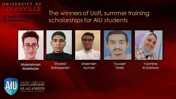 فوز خمسة طلاب بجامعة العلمين بمنح تدريبية بجامعة لويفل الأمريكية قدم د 38041