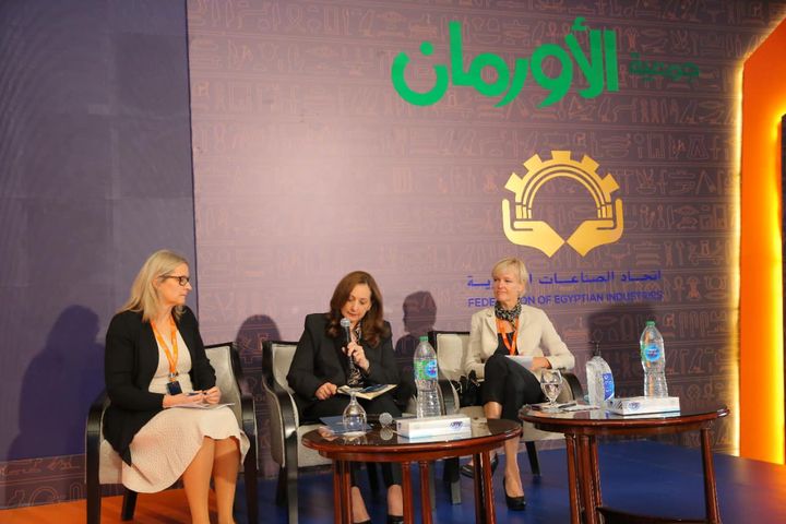 خلال كلمتها في المؤتمر السنوي للتنمية المستدامة بالأقصر المدير التنفيذي للمعهد القومي للحوكمة والتنمية 48249