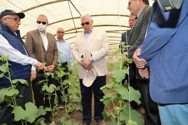 وزارة الزراعة واستصلاح الأراضي: وزير الزراعة ومحافظ القليوبية يتفقدان صوب المشروع القومي 42186