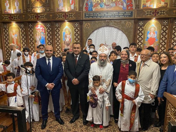 مشاركة قنصل مصر العام في ميلانو في قداس عيد القيامة المجيد  شاركت السفيرة منال عبد الدايم 71685