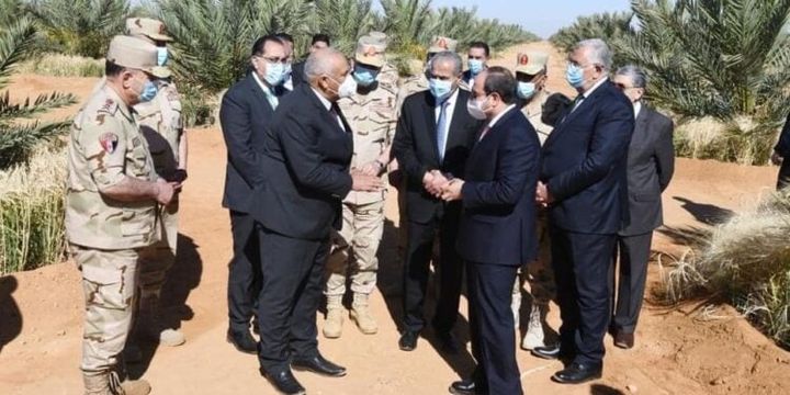 Le Président Al-Sissi assiste au début de la saison de la récolte du blé à Tockha progresegyptien المتحدث الرسمي لرئاسة الجمهورية-Spokesman of the Egyptian 93746