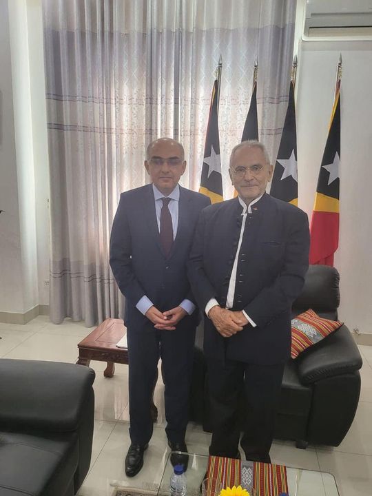 رئيس جمهورية تيمور الشرقية يستقبل السفير المصري لدى إندونيسيا وغير المقيم في جمهورية تيمور الشرقية 34917