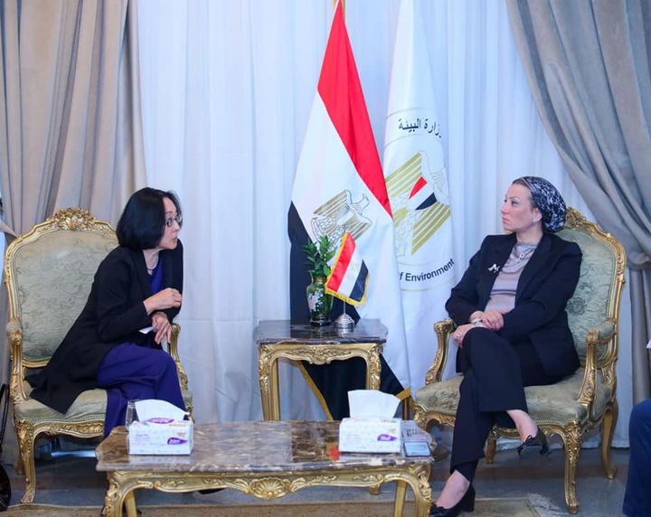 وزارة البيئة: وزيرة البيئة تلتقى الممثل الخاص للأمين العام للأمم المتحدة للحد من مخاطر 69587