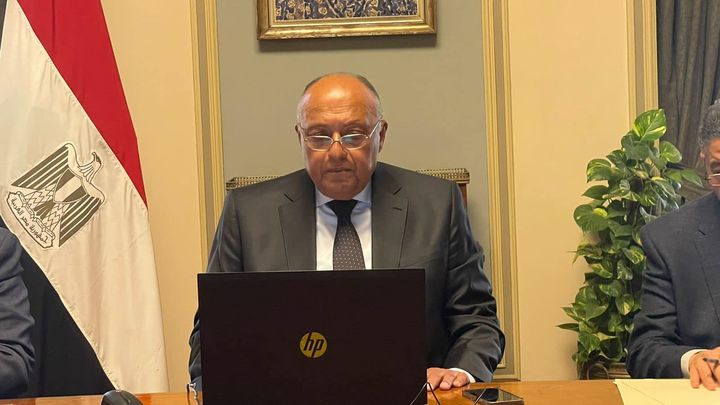 مشاركة وزير الخارجية سامح شكري في الاجتماع الافتراضي لمجموعة وزراء خارجية بريكس بلس شارك وزير 83021