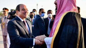 السيد الرئيس عبد الفتاح السيسي يودع سمو الأمير محمد بن سلمان ولي عهد المملكة السعودية