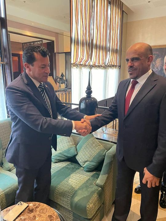 وزارة الشباب والرياضة: وزير الرياضة يلتقى نظيريه الليبي والتونسي قبل افتتاح دورة ألعاب البحر 62609