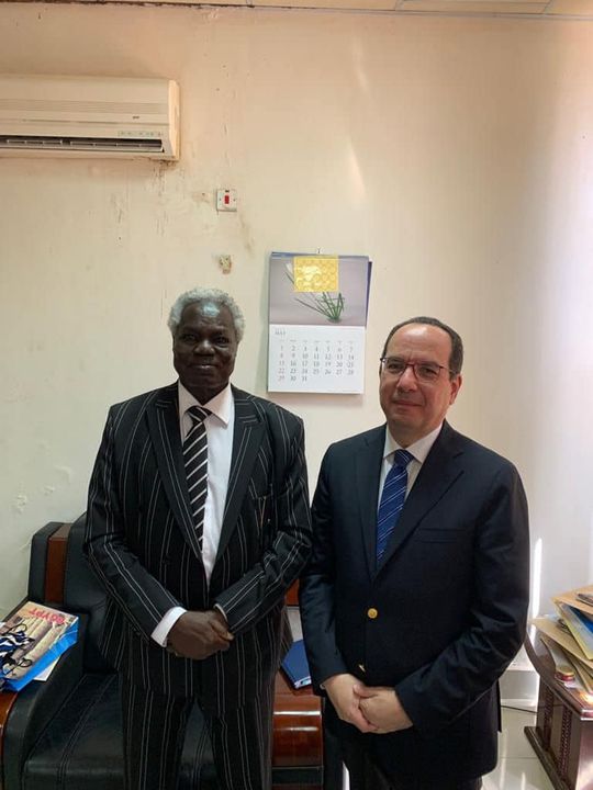السفير المصري في جوبا يلتقي رئيس المحكمة العليا بجنوب السودان ***** التقى السفير معتز مصطفى عبد القادر، 97893