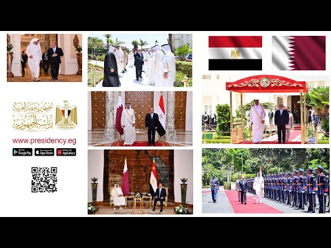 نشاط السيد الرئيس عبد الفتاح السيسي خلال زيارة أمير دولة قطر hqdefau 173