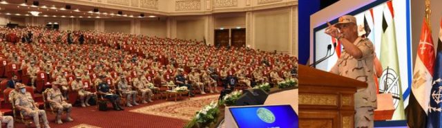 المتحدث العسكرى : الفريق أول / محمد زكى القائد العام للقوات المسلحة وزير الدفاع والإنتاج الحربى يلتقى عدداً من 38839