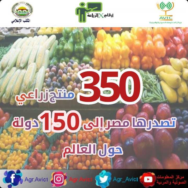 وزارة الزراعة واستصلاح الأراضي: أرقام X الزراعة| تعرف على عدد المنتجات الزراعية التي تصدرها 51253