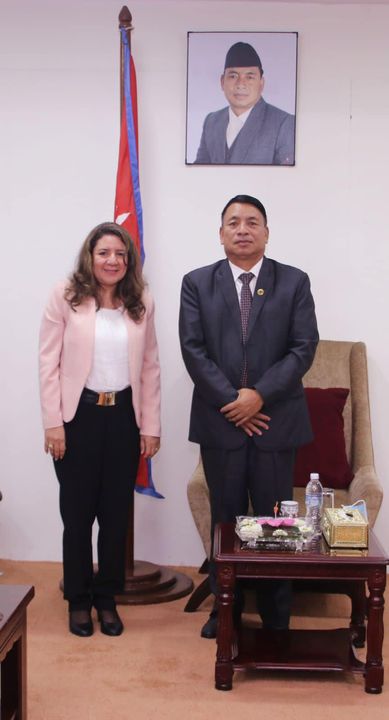 نائب رئيس الجمهورية النيبالي يستقبل سفيرة مصر في كاتماندو استقبل نائب رئيس جمهورية نيبال Nanda Bahadur Pun، 62516 1