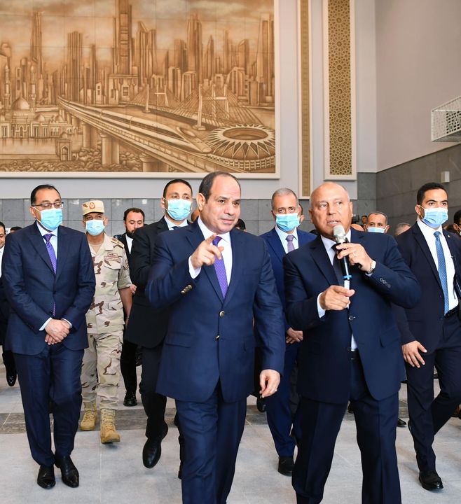 افتتاح السيد الرئيس عبدالفتاح السيسي صباح اليوم, محطة عدلى منصور المركزية التبادلية التى تعد أكبر محطة من 73609