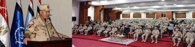 المتحدث العسكرى : الفريق / أسامة عسكر رئيس أركان حرب القوات المسلحة يتفقد المنظومة التعليمية والتدريبية بمعهد 81099