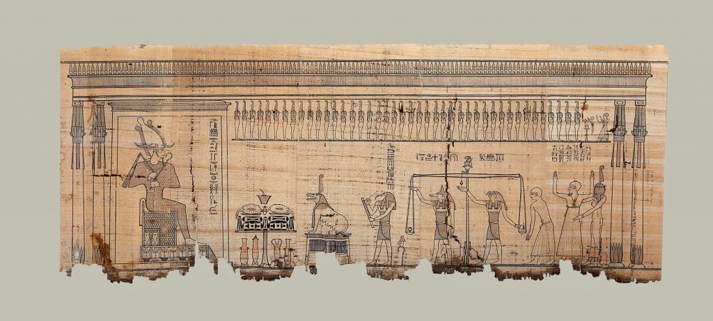 المتحف المصري روائع بردية توضح النصوص الدينية والجنائزية من كتاب الموتى لكاهن المعبودة باستت قاعة 29 الدور FXtuAyqUcAA4UML