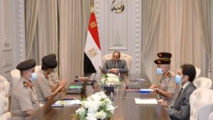 السيد الرئيس عبد الفتاح السيسي يتابع  مشروعات استصلاح الأراضي بتوشكي، ويوجه بتكامل جهود اجهزة الدولة بشأن