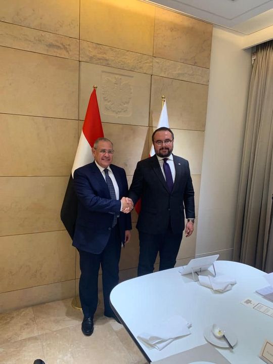 انعقاد جلسة المشاورات الثنائية بين مصر وبولندا عقد السفير إيهاب نصر، مساعد وزير الخارجية للشئون 14511
