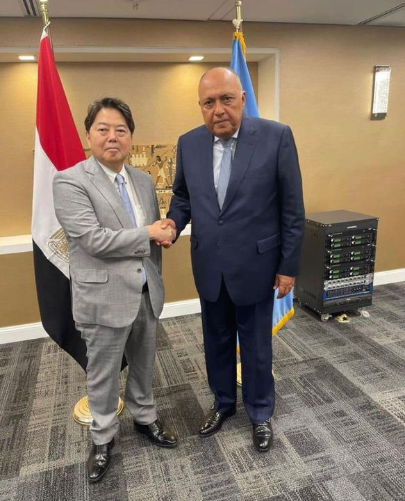 وزير الخارجية يشيد بالطفرة التي شهدتها علاقات التعاون بين مصر واليابان ---- التقى السيد سامح شكري وزير 34954 1