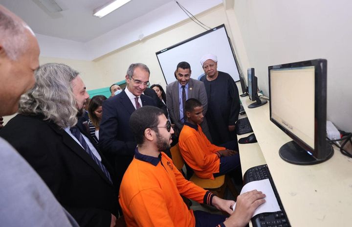 ICT Minister Concludes Visit to Qena, Inspects Tech Development of Al Noor Institute for Blind, Visits Telecom Egypt Customer Service Center The Minister of Communications and Information 38466