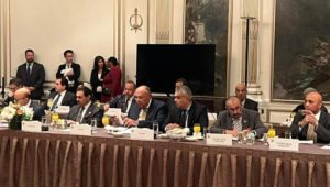 شكري يستعرض الموقف المصري من القضايا الإقليمية والدولية خلال اجتماع وزراء خارجية الولايات المتحدة ومجلس