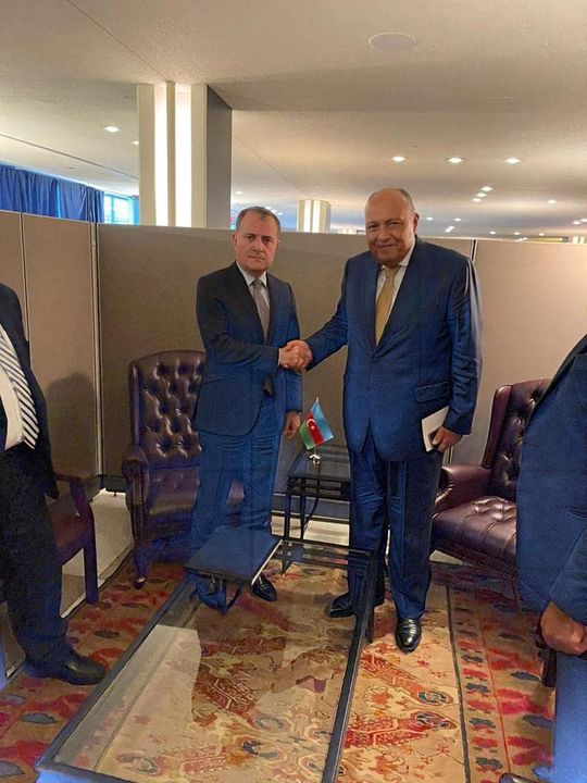 وزير الخارجية يلتقي وزير خارجية أذربيجان التقى وزير الخارجية سامح شكري، على هامش اعمال الجميعة 96463