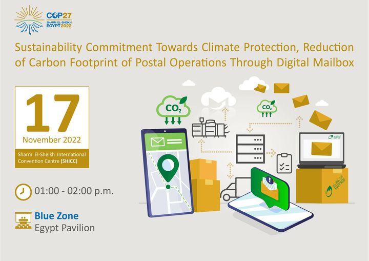 ‘Reducing Carbon Footprint of Postal Operations’ Panel Discussion – COP 27 A panel discussion titled “Sustainability Commitment towards Climate Protection; Reducing Carbon Footprint of 32292