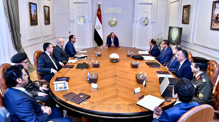 السيد الرئيس عبد الفتاح السيسي يتابع الموقف التنفيذي لمشروع المتحف المصري الكبير، وتطورات الأعمال الإنشائية 84973