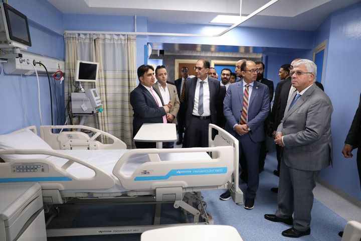 وزير التعليم العالي ورئيس جامعة حلوان يفتتحان المرحلة الثانية من أعمال تطوير مستشفى بدر الجامعي افتتح د 85225