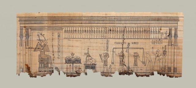 المتحف المصري روائع بردية توضح النصوص الدينية والجنائزية من كتاب الموتى لكاهن المعبودة باستت كانت تستخدم في FjO705zXwA4TiQW