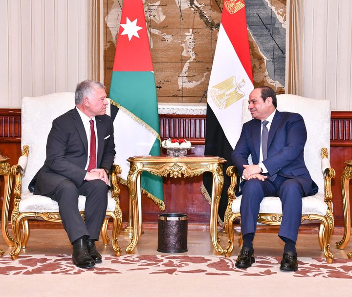 استقبل السيد الرئيس عبد الفتاح السيسي اليوم الملك عبد الله الثاني بن الحسين ملك المملكة الأردنية الهاشمية 12013