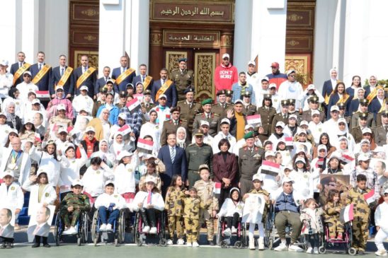 القوات المسلحة تنظم زيارة لأبطال قادرون بإختلاف للكلية الحربية 56356
