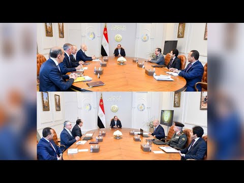 السيد الرئيس يستقبل الرئيس التنفيذي لشركة إيني ويتابع المشروعات بالمنطقة الاقتصادية لقناة السويس hqdefaul 44