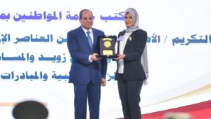السيد رئيس الجمهورية يُكرِّم عدداً من بطلات وأبطال مصر من سيناء
