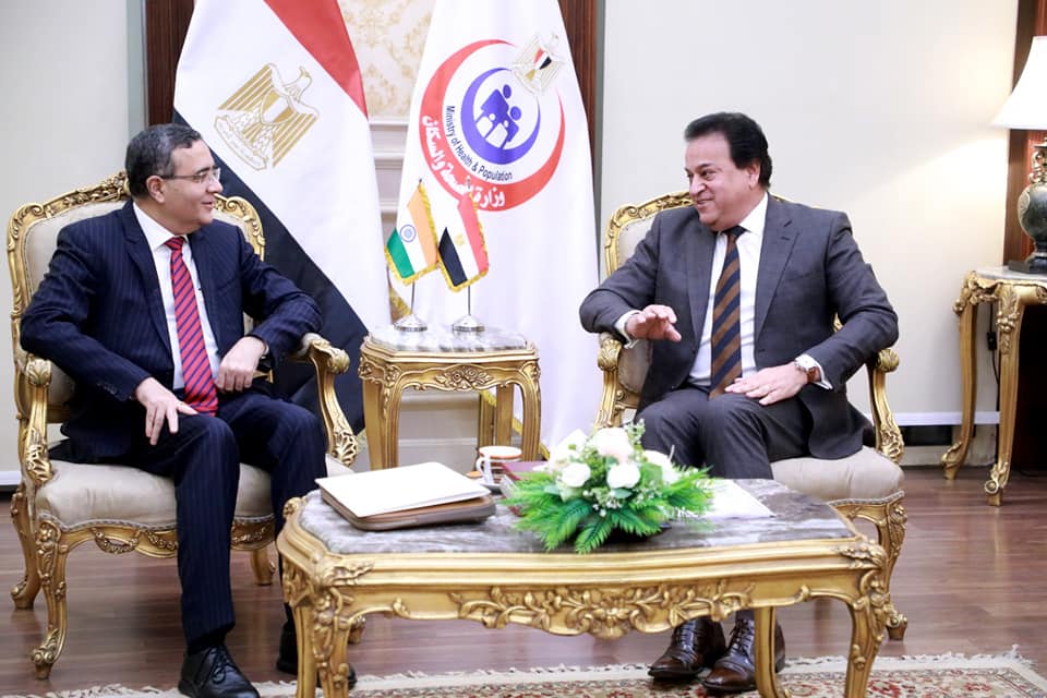 وزارة الصحة والسكان: وزير الصحة يستقبل سفير دولة الهند لدى مصر لبحث التعاون بالقطاع الصحي 56360