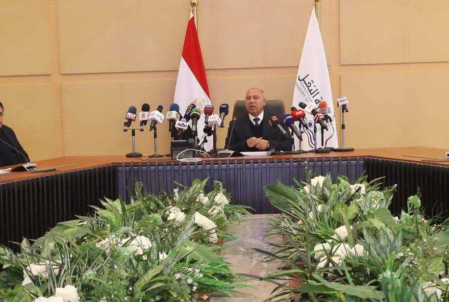 وزارة النقل: وزير النقل يعقد مؤتمرًا صحفيًا بمقر وزارة النقل بالعاصمة الإدارية لتعريف 60241
