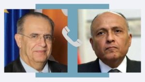 بيان صادر عن وزارة الخارجية: 
وزير الخارجية يتلقى اتصالاً هاتفياً من وزير الخارجية القبرصي 
صرح السفير